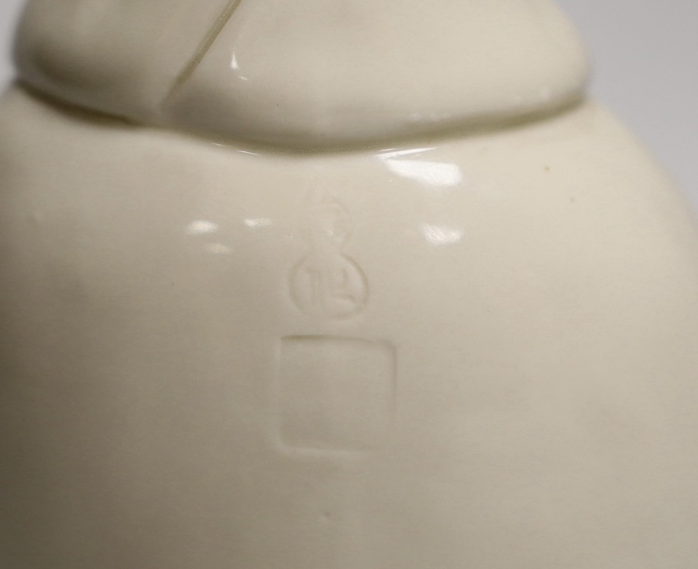 A signed Chinese Dehua blanc de Chine figure of Guanyin. 25cm high